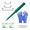 LIONGOTHIC Surface Piercing Kits for All Piercings - 14G Staple Surface Barbell 12mm 14mm 16mm - 13G Piercing Needle - Disposable Sterile Dermal Punch 2mm Skin Piercing Tool Kit Supplies Jewelry view 1