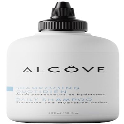 Alcve - Daily Shampoo - Evening Primrose Oil, Mango Extract, and Argan Oil - Sulfate-Free - All Hair Types - Everyday use - Anti-static - Color-Safe -10oz