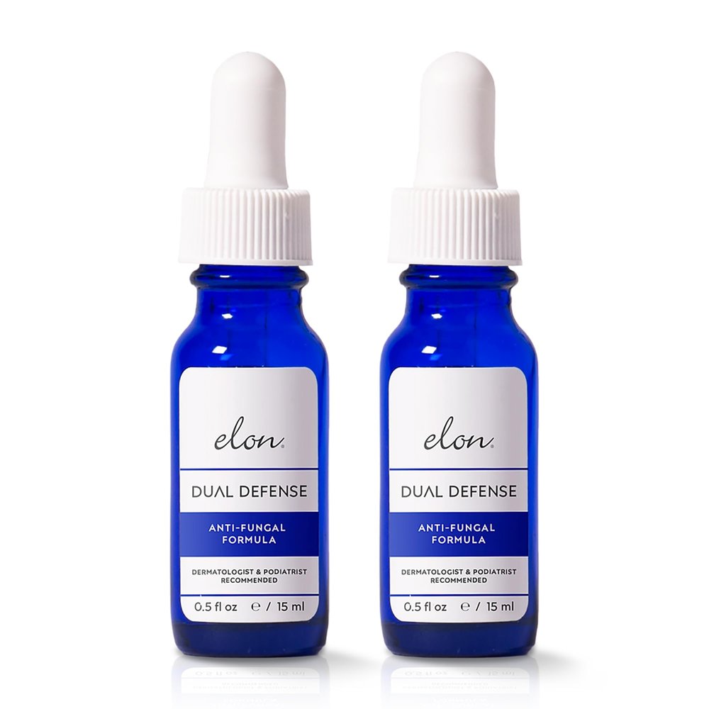 Elon Dual Defense Fungal Formula (2 Pack) 25% Undecylenic Acid Fingernails & Toe Nail Care Products Elon Nail Products Toenail Treatment