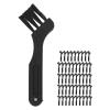 Mini Shaver Cleaning Brush, 50pcs Electric Shaver Cleaning Brush Hair Remover for Computer Keyboard Home Appliances Small Crevice Brush view 4