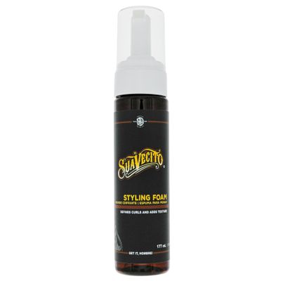 Suavecito Styling Foam Mousse Defining Curls, Adds Shine, Creates Texture for Voluminous Hair - Sulfate Free, Gluten Free, Paraben Free