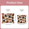 ZHANGYWFS 2 PCS Cosmetic Shrapnel Bag Squeeze Top Makeup Toiletry Bags Sturdy Vegan Leather Tote Pocket Large Accessories Cute Mom Tools Beauty Slim Holder Set Vacation Hats view 2