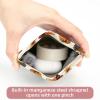 ZHANGYWFS 2 PCS Cosmetic Shrapnel Bag Squeeze Top Makeup Toiletry Bags Sturdy Vegan Leather Tote Pocket Large Accessories Cute Mom Tools Beauty Slim Holder Set Vacation Hats view 3