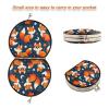 Augenstern Travel Makeup Mirror Kawaii-Cute-Fox-Funny Foldable Cosmetic Mirror Pocket Mirror view 3