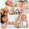 36 Sheets 280PCS Space Planets Vehicle Temporary Tattoos for Kids, Rocket Astronaut Spaceship Motorcycle Car Plane Ship Transportation Fake Tattoos for Kids Boys Girls Birthday Party Supplies Favors view 4