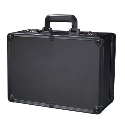 Barber Stylist Suitcase, Large Barber Beauty Salon Tool Kits Storage with Code Lock, Portable Travel Barber Suitcase for Hair Stylist Pet Groomer Beauty Salon Makeup Artist (Black/Gold) (Black)