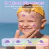UV Stickers for Sunscreen - 40 Count UV Detection Stickers, Know When to re-Apply Sunscreen, Beach Vacation Essentials, 4 Pattern Types view 4