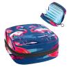 VTGHDEEQ Small Travel Makeup Bag,Cosmetic Bags for Women,Flamingo Stripes Pink Flowers,Period Bag view 1