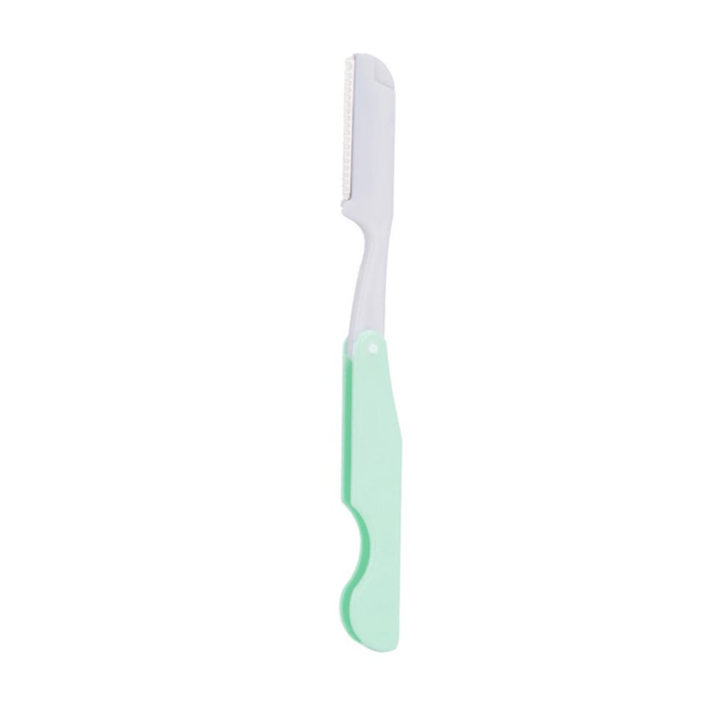 FOYTOKI Women Folding Eyebrow Replaceable Blades Professional Facial Trimmer for Precise Grooming Lightweight and Portable Eyebrow Shaper Random Colors