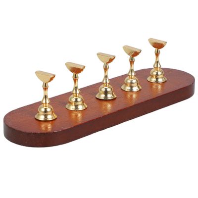 Baluue 1set Nail Display Stand Base Nail Practice Holder Easy to Use Manicure Tool for Home and Salon Includes