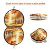 Augenstern Travel Makeup Mirror Autumn-Forest-Road-Painting Foldable Cosmetic Mirror Pocket Mirror view 3