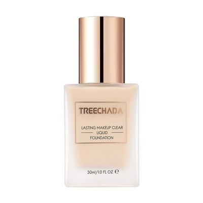 BeautyMall 1PC Thailand Treechada Lasting Makeup Clear Liquid Foundation Cover All Foundation, Long Lasting Full Coverage Liquid Foundation For Oil & Combination Skin, 30ml / 1.02 FL.OZ (01# Ivory)