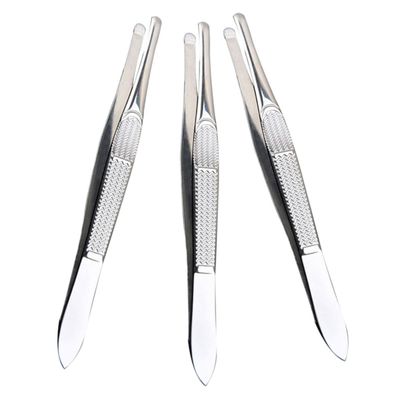 Didiseaon 3pcs Professional Stainless Steel Tweezers for Eyebrows Hair Removal and Facial Hair Storage Cases
