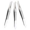 Didiseaon 3pcs Professional Stainless Steel Tweezers for Eyebrows Hair Removal and Facial Hair Storage Cases view 1