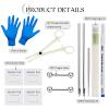 Glupez 72pcs Mixed Piercing Tools Set Insertion Taper Pin Set Stainless Steel Tragus Body Piercing Kits view 2