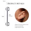 Glupez 72pcs Mixed Piercing Tools Set Insertion Taper Pin Set Stainless Steel Tragus Body Piercing Kits view 3