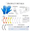 Glupez 18pcs Disposable Piercing Kit Multi-Use Stainless Steel Professional Body Piercing Tools for Eyebrow view 2