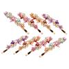 Ipetboom 8pcs Hair Clips for Thin Hair Women Flower Side Clips Elegant Party Accessory view 1