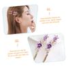 Ipetboom 8pcs Hair Clips for Thin Hair Women Flower Side Clips Elegant Party Accessory view 2