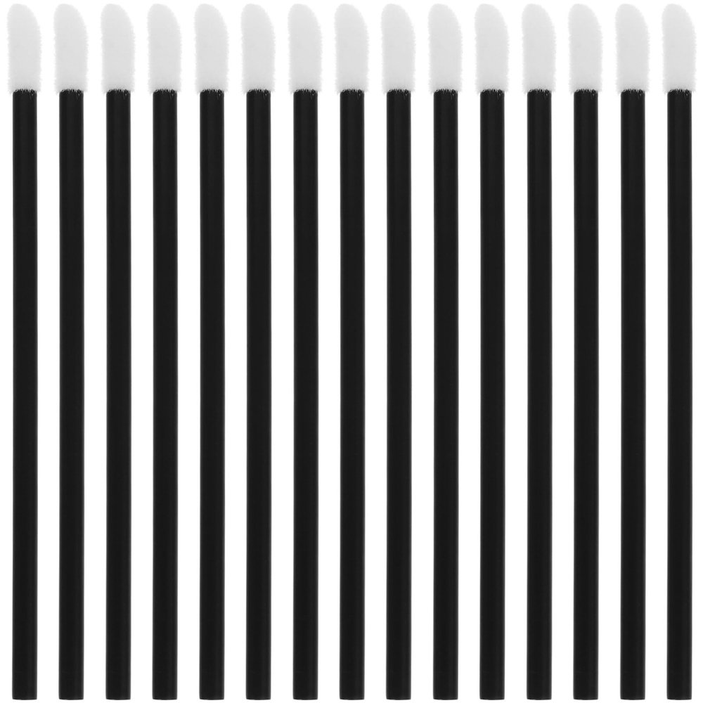 Baluue 200pcs Disposable Lip Brush Applicators for Lipstick and Lip Gloss Flocking Makeup Brushes Convenient Travel for Professional and Home Use