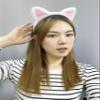 ajdvart Cat Ears Headband 2-Pack  Plush Fuzzy Hairbands for Cosplay, Makeup, Yoga, and Photo Props for Adults and Kids view 3