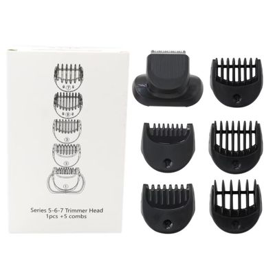 2024 Upgraded Shaver Beard Trimmer Head + 5pcs Comb Trimming Attachment for B-raun Series 5 6 and 7 Electric Razors, 5018s, 5020s, 6075cc, 7071cc, 7075cc, 7085cc, 7020s, 5050cs, 6020s, 6072cc, 7027cs