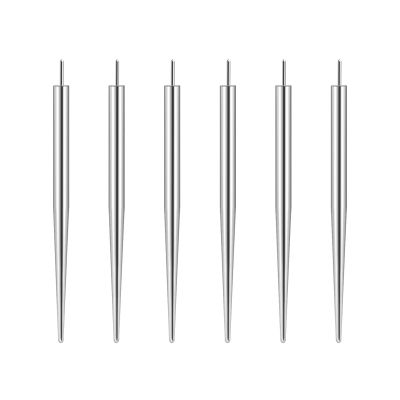 Glupez 6pcs G23 Titanium Piercing Kit Insertion Pin Threadless Rod Stretching Ideal Tool for Ear Nose Navel Nipple Lip Eyebrow Tongue Tragus Helix Piercings,14G,16G,18G