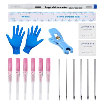 Glupez 20G Mixed Piercing Kit for All Body Piercings body piecring needles Stainless Steel Ear Cartilage Tragus Nose Septum Lip Nipple Piercing Tools Piercing Jewelry
