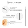 Glupez 20G Mixed Piercing Kit for All Body Piercings body piecring needles Stainless Steel Ear Cartilage Tragus Nose Septum Lip Nipple Piercing Tools Piercing Jewelry view 3