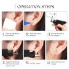 Glupez 38Pcs Ear Piercing Tool Reusable Ear Piercing Gun Kit Professional Beauty Kit Set Piercing Machine for Commercial or Home Use, Black view 3
