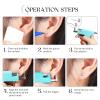 Glupez 38Pcs Ear Piercing Tool Reusable Ear Piercing Gun Kit Professional Beauty Kit Set Piercing Machine for Commercial or Home Use, Turquoise view 3