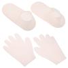 Baluue 1set Moisturizing Gloves and Socks for Hands and Feet Care Hydrating Skin Treatment Reusable Foot and Hand Masks for Dry Skin for Home Use and Travel view 3