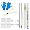 Glupez 72pcs Mixed Piercing Tools Set Insertion Taper Pin Set Stainless Steel Nipple Body Piercing Kits view 1