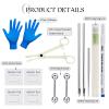 Glupez 72pcs Mixed Piercing Tools Set Insertion Taper Pin Set Stainless Steel Nipple Body Piercing Kits view 2