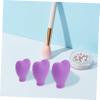FOYTOKI 6pcs Professional Makeup Brush Silicone Brush Covers Protective Sleeves Head Cover Makeup Lid Travel-friendly for Estheticians view 2