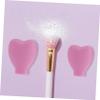 FOYTOKI 6pcs Professional Makeup Brush Silicone Brush Covers Protective Sleeves Head Cover Makeup Lid Travel-friendly for Estheticians view 3