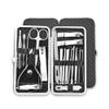 BudgetBundles US 19PCS Pedicure Nail Toe Clippers Manicure Kit Cleaner Cuticle Grooming Set Ca (Black,2 Sets) view 2