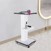 Beauty Tool Cart with Salon Tray&Handle,3 Tier Rolling Salon Trolley Cart Stand Beauty Instrument Tray,Salon Trolley Cart Esthetician Cart Wheeled Salon Spa Cart for Hair Tattoo Stylist (34x38x69cm) view 3