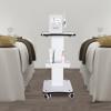 Beauty Tool Cart with Salon Tray&Handle,3 Tier Rolling Salon Trolley Cart Stand Beauty Instrument Tray,Salon Trolley Cart Esthetician Cart Wheeled Salon Spa Cart for Hair Tattoo Stylist (34x38x69cm) view 4