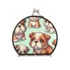Augenstern Travel Makeup Mirror Cartoon-Adorable-Bulldog Foldable Cosmetic Mirror Pocket Mirror view 1
