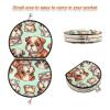 Augenstern Travel Makeup Mirror Cartoon-Adorable-Bulldog Foldable Cosmetic Mirror Pocket Mirror view 3