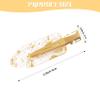 16PCS No Bend Hair Clips and Glitter Gold Bangs Clips - Makeup Ready Hair Setting Kit with Bridesmaid Proposal Gift view 2