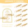 16PCS No Bend Hair Clips and Glitter Gold Bangs Clips - Makeup Ready Hair Setting Kit with Bridesmaid Proposal Gift view 3