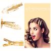 16PCS No Bend Hair Clips and Glitter Gold Bangs Clips - Makeup Ready Hair Setting Kit with Bridesmaid Proposal Gift view 4