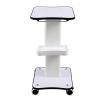 Rieort Salon Rolling Cart Metal Salon Trolley with 360 Swivelling Wheels Salon Cart Storage Tray for Beauty Spa Utility Cart view 1