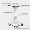 Rieort Salon Rolling Cart Metal Salon Trolley with 360 Swivelling Wheels Salon Cart Storage Tray for Beauty Spa Utility Cart view 3