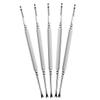 Healeved 5pcs Cuticle Remover Tool Double-ended Dead Skin Forks for Nail Art and Foot Care Durable Steel Manicure Tools for Easy Exfoliation and Cleaning view 1