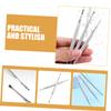 Healeved 5pcs Cuticle Remover Tool Double-ended Dead Skin Forks for Nail Art and Foot Care Durable Steel Manicure Tools for Easy Exfoliation and Cleaning view 3