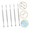 Healeved 5pcs Cuticle Remover Tool Double-ended Dead Skin Forks for Nail Art and Foot Care Durable Steel Manicure Tools for Easy Exfoliation and Cleaning view 4