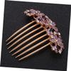 Outanaya Elegant Rhinestone Hair Comb for Women Crystal Hair Insert Comb for Weddings Dances and Special Occasions view 3